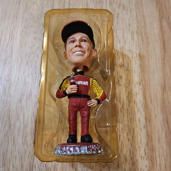 VINTAGE! Ricky Rudd Coca Cola Racing Bobblehead  Original Box NASCAR - Picture 2 of 6
